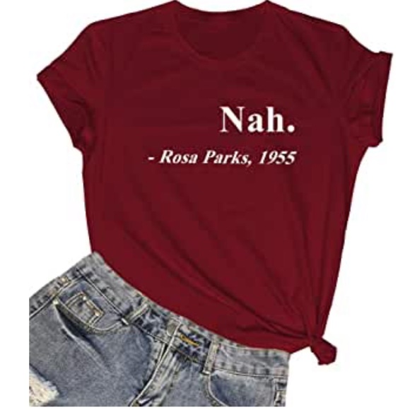 NEW Rosa Parks Nah 1955 Soft Graphic Tee S-5X shirt top feminist Civil rights - Picture 4 of 6